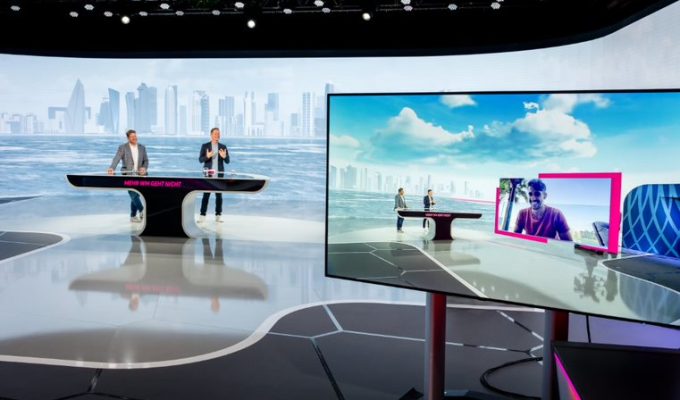 Virtual studio LED displays