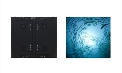 Modular indoor LED cabinets illustrating a future expansion plan