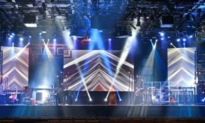 Large event LED display illustrating procurement and installation scheduling