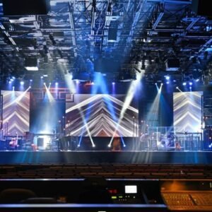 Large event LED display illustrating procurement and installation scheduling