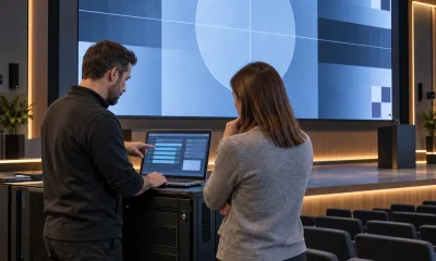 AV integrator and IT manager planning an LED display firmware update