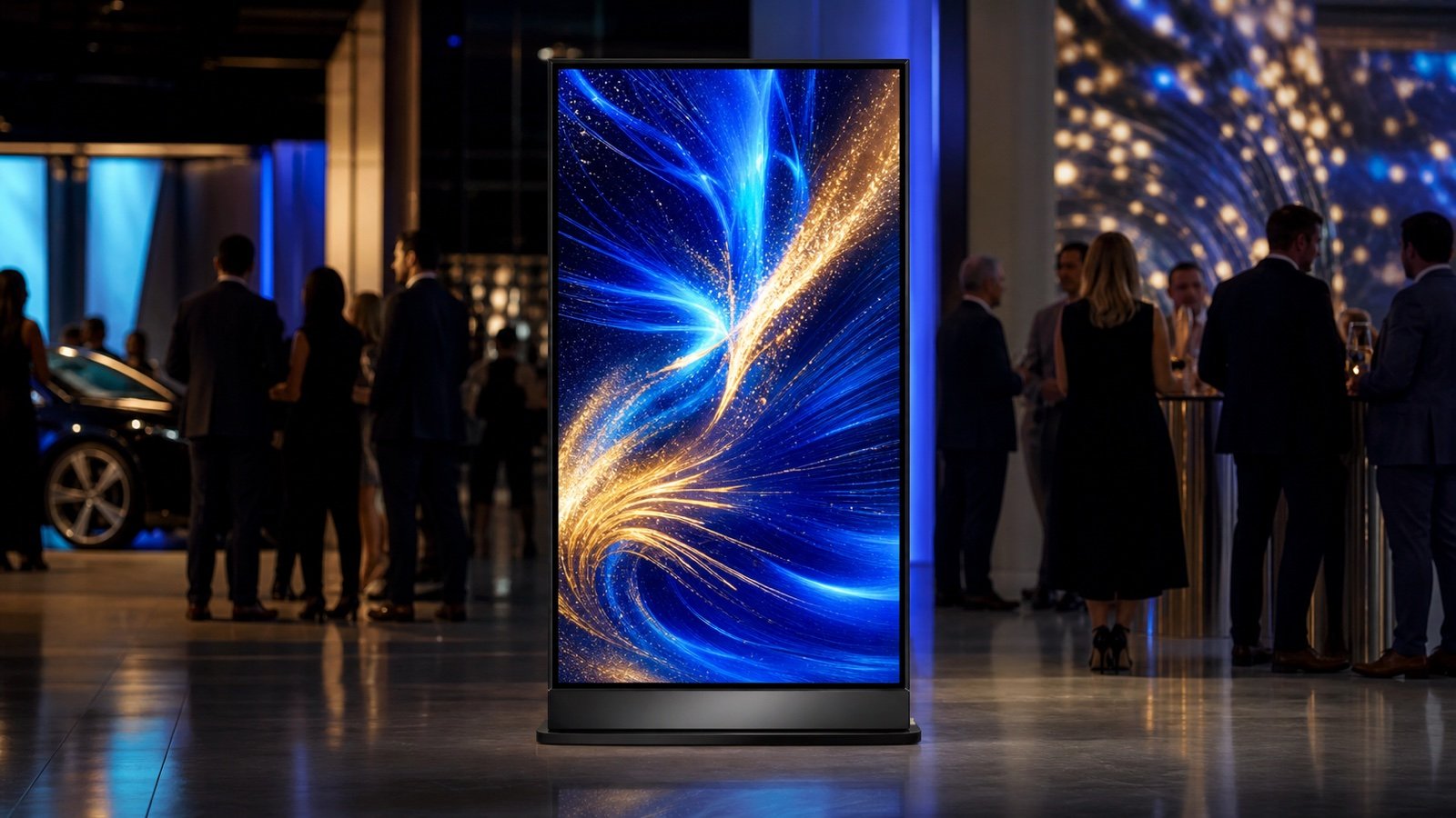 High-brightness LED poster screen at a premium event venue