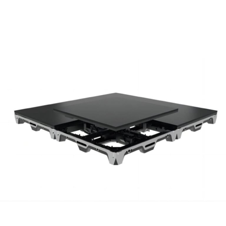 Modular LED floor panel used for load and safety planning
